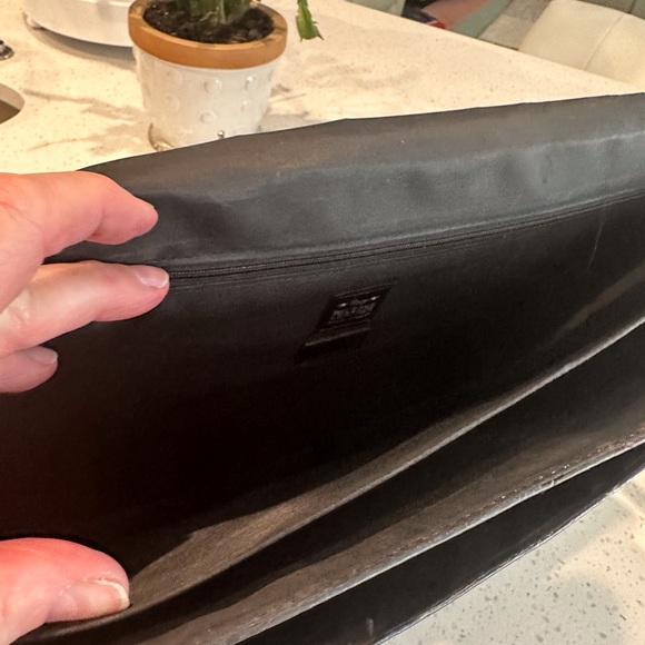 Wilson Black Leather Computer Briefcase - Picture 5 of 11